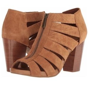 Michael Kors Sherry Suede Acorn Mid Heels